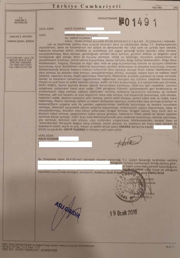 Оформление доверенности для Турции