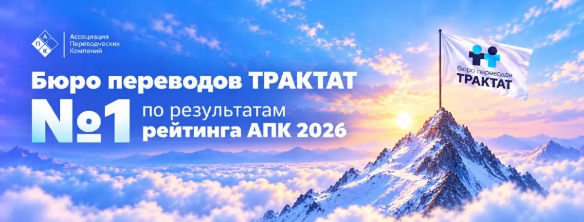 ТРАКТАТ вновь возглавил рейтинг переводческих компаний России